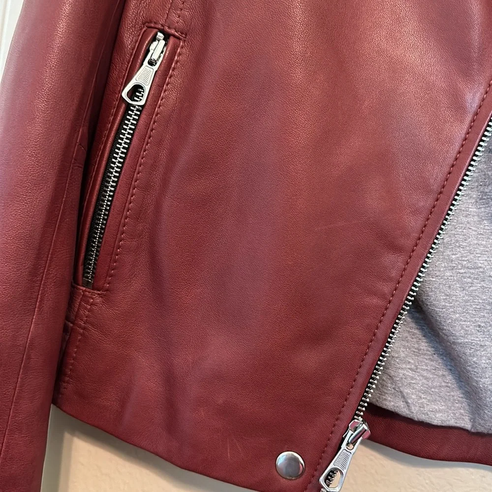 NWT Gianni Bini red leather jacket - Picture 4 of 12